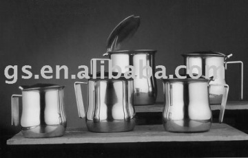 Stainless steel milk jar