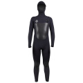 Seaskin 5/4mm hooded zip zip skin wetsuit