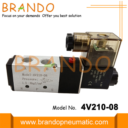 1/4 &#39;&#39; 4V210-08 Válvula solenoide neumática Airtac DC24V AC110V