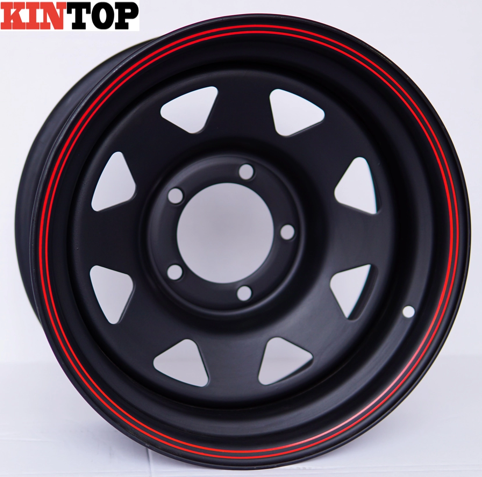 16x8 Black Gross Black 4x4 Off Road para la rueda de acero del automóvil RIM3 16x8 Gross Black 4x4 Off Road For Car Steel Wheel Rim3