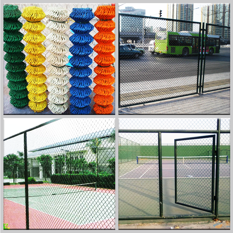 galvanized pvc coated chain link fence