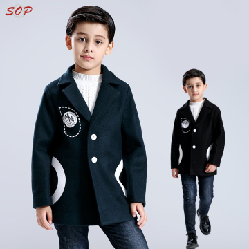 Winter outwear boutique clothing long sleeve boys jackets fashion children coat for boys