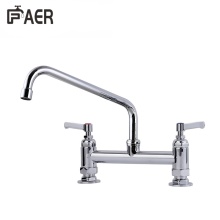 Commercial Kitchen Dual Handle 3 Way Kitchen Faucet