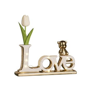 Handcrafted Custom Ceramic Letters Vase for Home Decor
