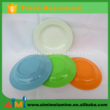 two tone color melamine platel ,melamine deep plate ,soup plate