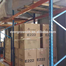 Multi-level warehouse plywood decking pallet rack for storage