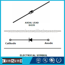 rectifier diodes with package do-35 0.5 watt zener diode
