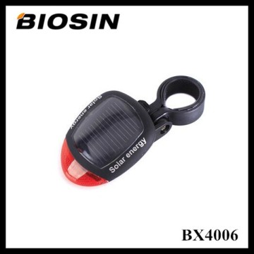 Mini high power bicycle light Solar energy 2led ABS plastic bicycle safety light