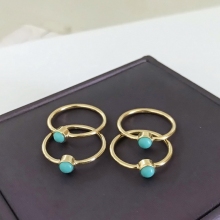 Hot Sale: 14K Gold Filled Women's Turquoise Ring - Fashion Jewelry