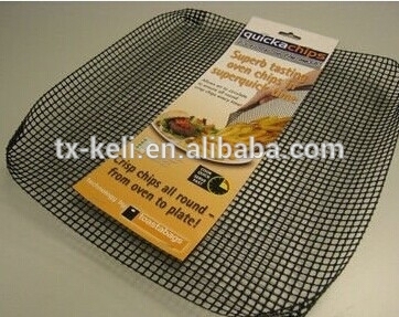 fiberglass non-stick reusable oven mesh baking tray /crispamesh basket