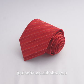 Red striped plain korea necktie