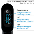 New 3 IN 1 Digital PH Meter TDS Water Temperature Sensor For Pet Aquarium&Accessories With LCD Displaye