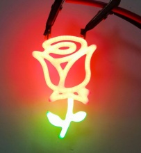 Flower pattern decorative LED light bulb
