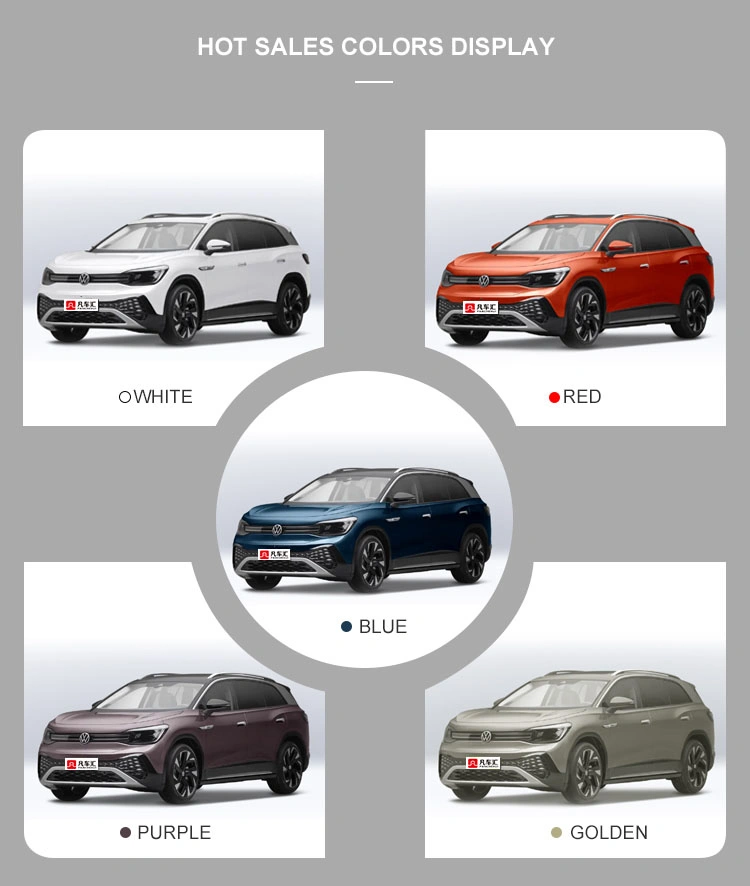 China VW ID. 6 Crozz PRO Cars ID6 EV SUV Electric Vehicle Automobile Ternary Lithium Battery Car /360-Degree Camera/The Panoramic Skylight Can Be Opened Used