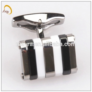 fashion jewelry stainless steel enamel cufflinks