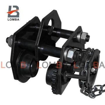 Manual Cargo Chain Geared Trolley for I Beam Convey