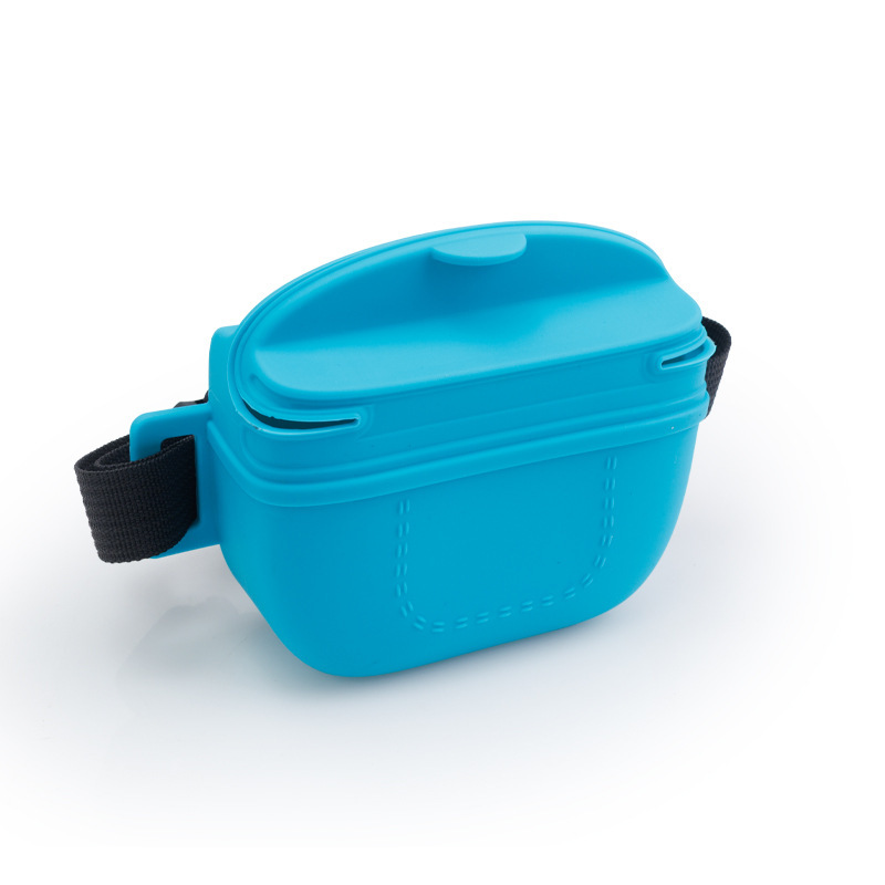 Silicone Dog Training Treat Pouch with Adjustable Waist Belt – 110g Portable Treat Bag for Puppy Training & Walks