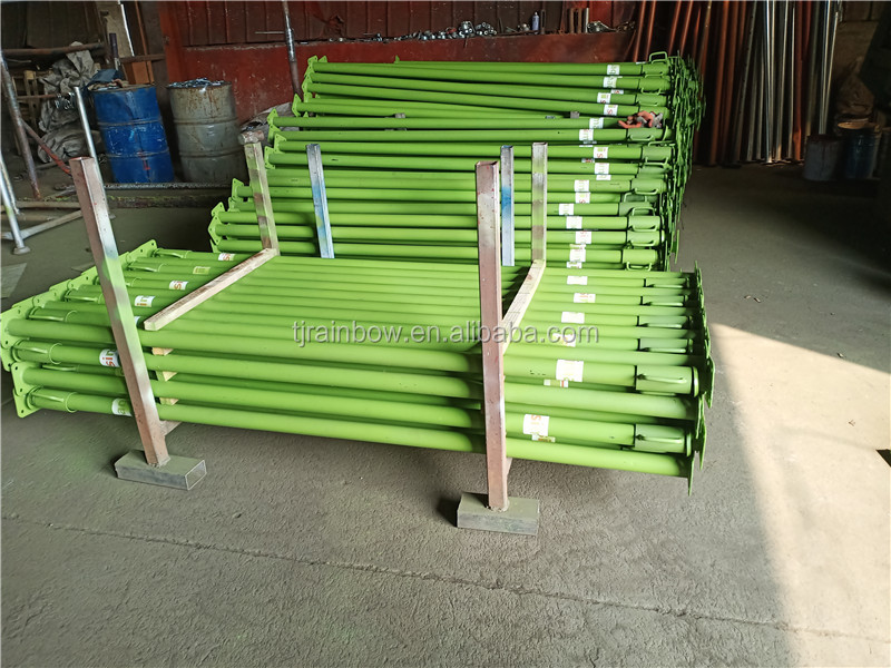 HDG Construction material galvanized & painted adjustable scaffolding steel prop