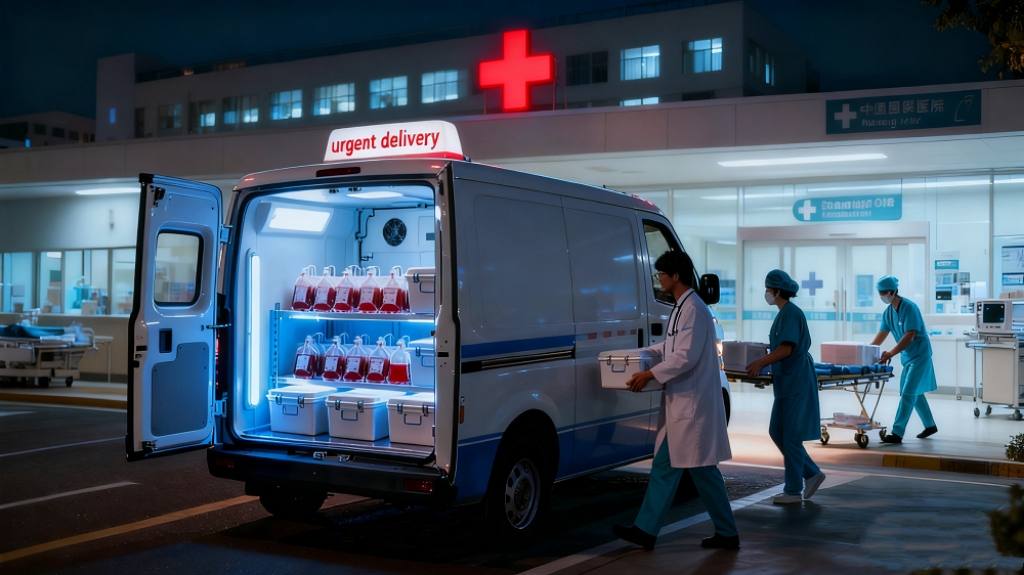 نقل سلسلة التبريد الصيدلانية - شاحنة تبريد صغيرة متوافقة مع نظام الأفضليات المعمم