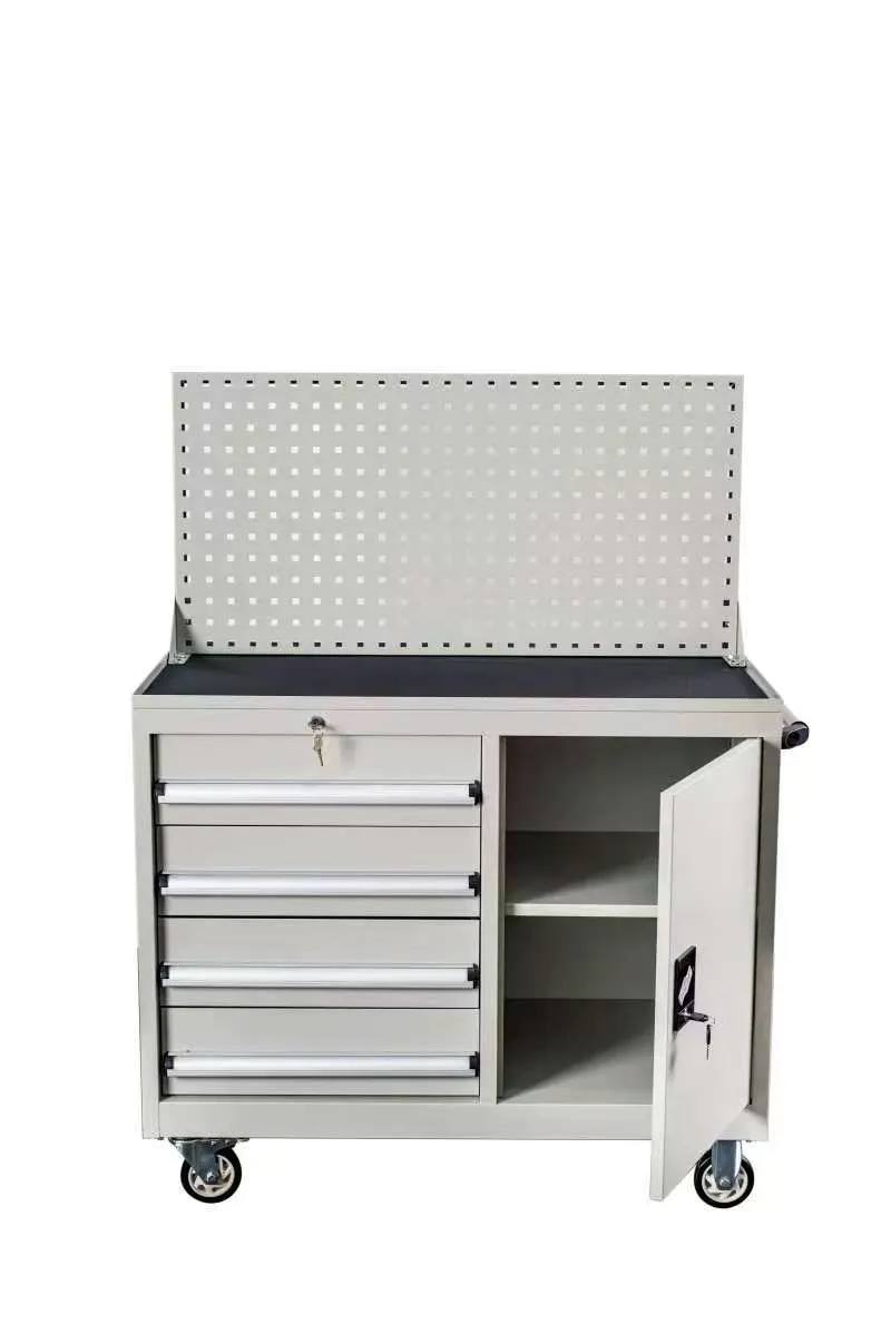 Multifunction Hardware Tools Stainless Steel Rooling Wheeled Storage Tool Chest Cabinet
