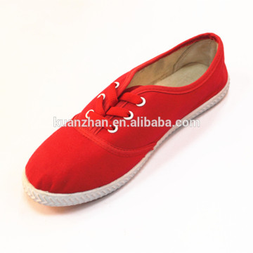 2015 ladies flat canvas shoes