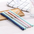 Besar Reusable Minum Straws Travelable Collapsible Portable