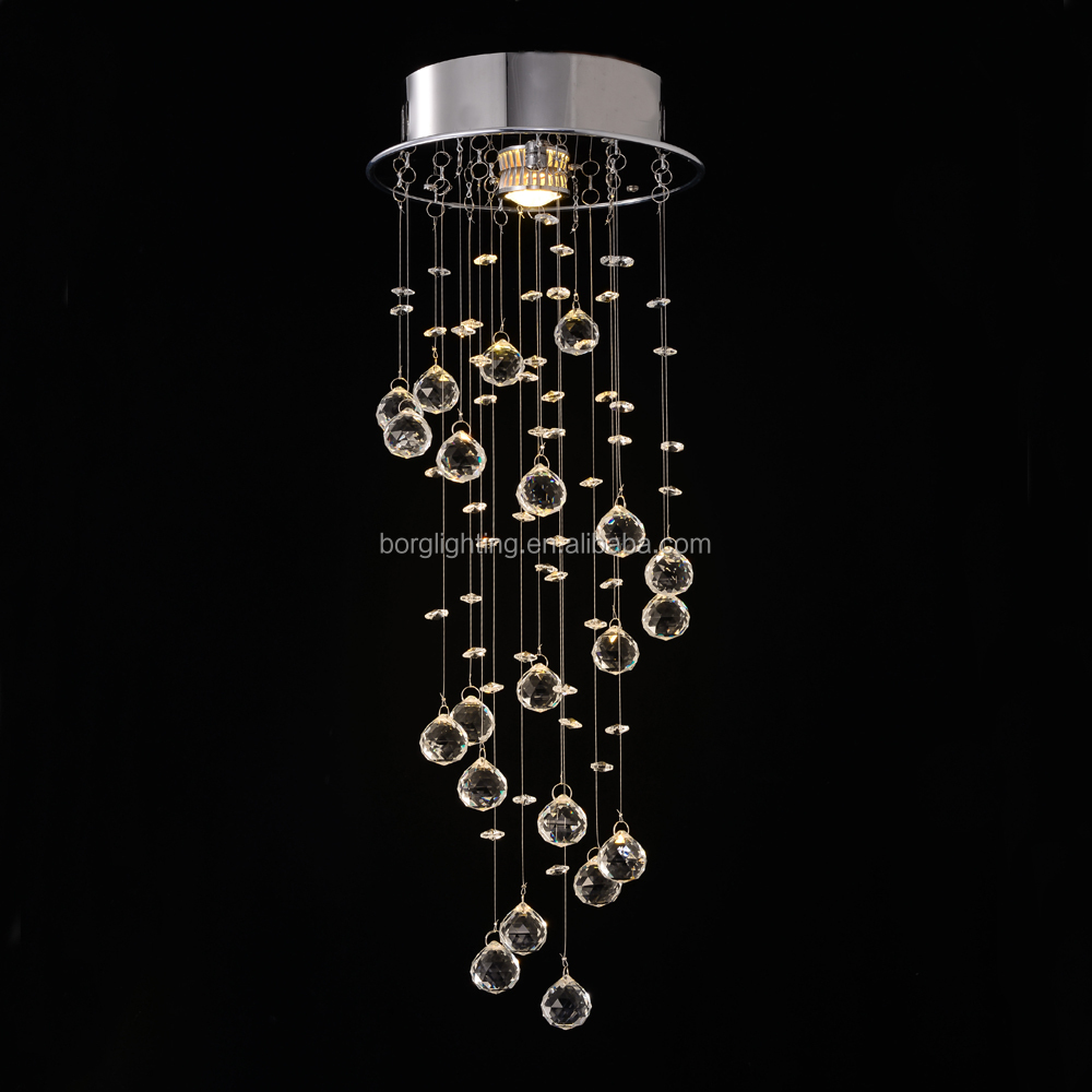 New Stylish Double Layer chandelier crystal beads chandelier led lights chandeliers pendent