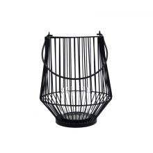 Black Metal High Quality Wire Lantern Candle Holder