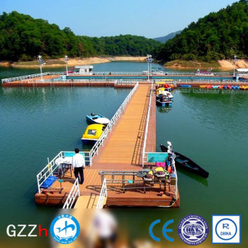 Environmentally friendly floating boat docks