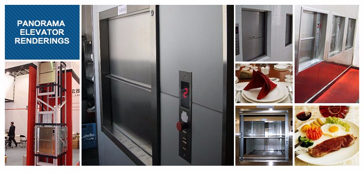 100kg~500kg 0.4m/s electric kitchen food dumbwaiter elevator lift