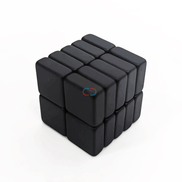 Block 10x10x4 mm Black Epoxy Magnet