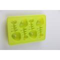 Fish bone shape silicone molds