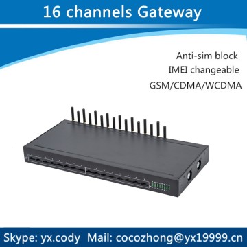 Multi sim box wifi gsm network 16 port voip sip gateway