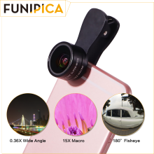 FUNIPICA 3 in 1 phone mobile phone camera lens,camera lens cover for mobile phone f-516