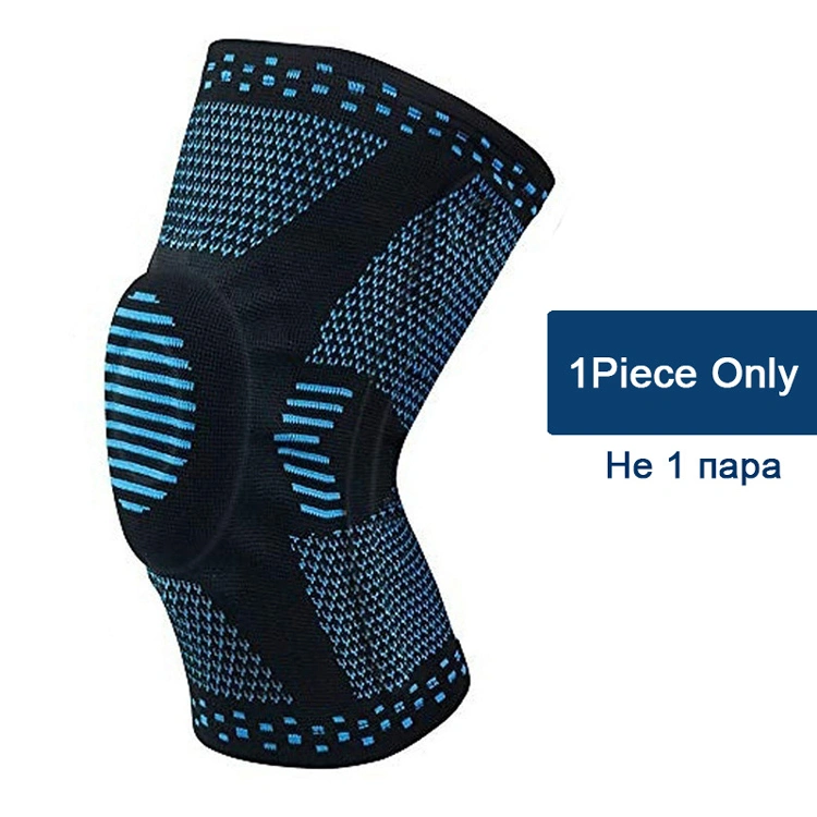 Unisex Sports Knitted Nylon Knee Pads Basketball Running Warm Knee Protector Elastic Knee Pads