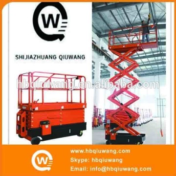 Automatic electric scissor lift actuation hydraulic lift