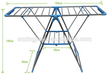 High quality outdoor adjustable standing Folding Cloth Laundry Rack