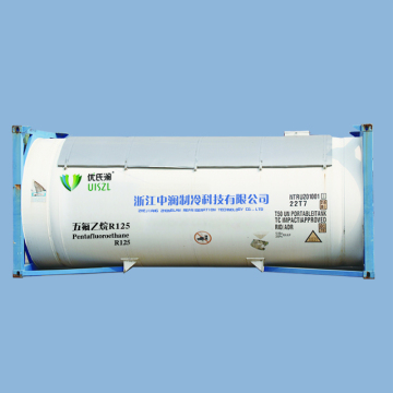 Refrigerant gas R125 Ton Cylinder ISO TANK