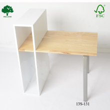 computer table with bookshelf