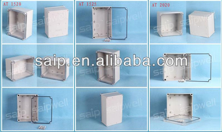 SAIP/SAIPWELL Hot Sale IP67 ABS Enclosure Clear Cover Plastic Waterproof Switch Box with CE