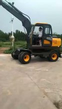 China Cheap Wheel Hydraulic Grab Excavator with Rotating Grapple