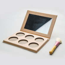 Custom Cosmetic Makeup 6Colors Glitter Eyeshadow Palette Box