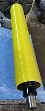 yellow polyurethane tension roller