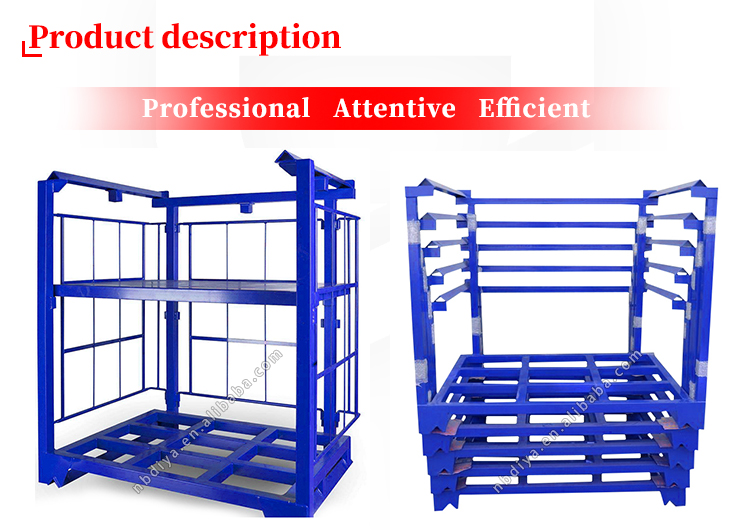 Hot-dip galvanized blue metal material rack pallet storage cargo