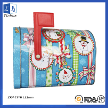 Printed Decorate Tin Box With Lock