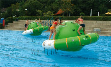 High quality floating inflatable water games 0.85mm PVC good quality inflatable water saturn