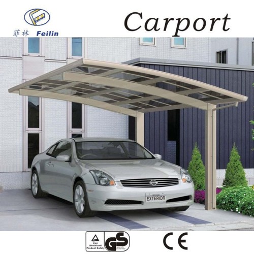 aluminum mobile carport& Garage with polycarbonate pc sheet roof
