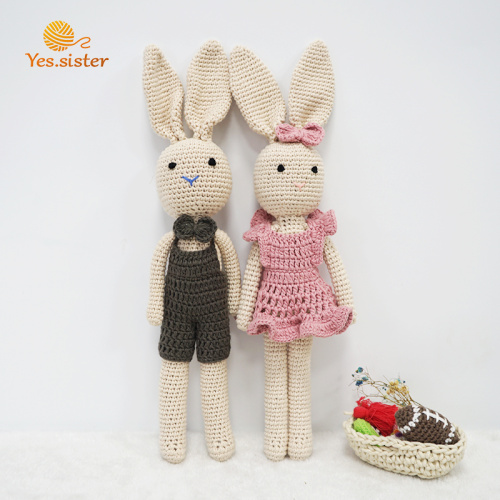 Bio-Baumwolle Amigurumi Puppe Hase Spielzeug Baby