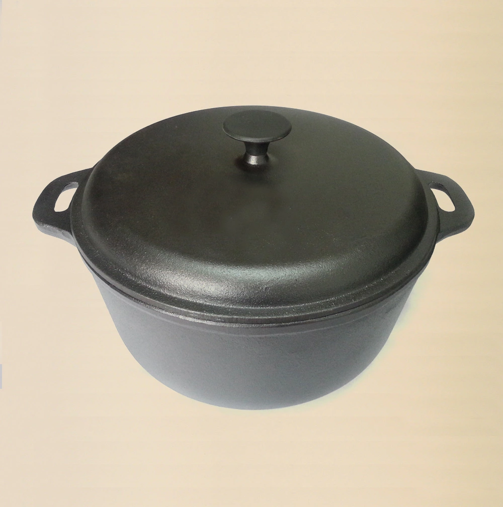 New Design Matt Black Enamel Casserole Pot in Round Shape.