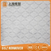 Embossed spunlace nonwoven fabric for cleaning wipes
